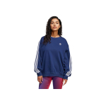 Adidas Originals S&uuml;gis/Talv 24 Klassikaline Spordikollektsioon L&otilde;tv L&otilde;ikega Triibuline &Uuml;mmarguse Kaelusega Huppar Naiste Huppar S&uuml;gav-Indigokarva JD0892 XL