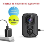 Cam&eacute;ra miniature HD d&eacute;tection de mouvement PIR grande batterie
