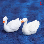 2 tk Mini Goose Model Fairy Garden Ornaments Diy Micro Landscape Kodukaunistus as the picture