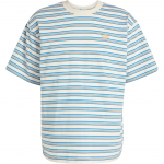 Adidas Originals triibuline T-s&auml;rk Moodne Mitmek&uuml;lgne &Uuml;mmarguse kaelusega L&uuml;hikeste varrukatega Meeste topid Valge Sinine Heleoranž KB8355 XL