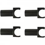 4Pcs Replacement Wheelchair Seat Rail Guide Black(Two styles Send Randomly)