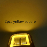 Ingelsilm LED udutuli ruudukujuline v&otilde;i &uuml;mmargune esituli auto-, mootors&otilde;idukite ja elektriliste t&otilde;ukerataste jaoks 12-24V s&otilde;idu udutuli esituli 2x square yellow