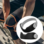 2 Pack Knee Strap for Patella Support in Sports Activities Grey Hole Patterns