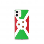 Coque iPhone &ndash; Drapeau Burundi &ndash; iPhone 12 mini &ndash; Supp &ndash; Mitmev&auml;rviline &ndash; Vertikaalne