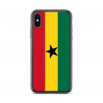 Coque &ndash; PIXELFORMA &ndash; iPhone XS &ndash; Drapeau du Ghana &ndash; Souple &ndash; Kaitse t&auml;ielik