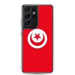 Coque T&eacute;l&eacute;phone &ndash; Samsung &ndash; Galaxy S21 &ndash; Drapeau Tunisie &ndash; Supp &ndash; Mitmev&auml;rviline