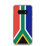 Coque T&eacute;l&eacute;phone &ndash; Samsung &ndash; Galaxy S10e &ndash; Drapeau Afrique du Sud &ndash; Souple &ndash; mitmev&auml;rviline