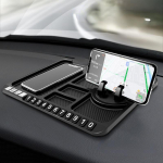 Multifunktsionaalne Auto Libisemisvastane Matt Armatuurlaua Libisemisvastane Padjandmatt Auto Telefoni Hoidik Klamber Navigatsiooni Padi Parkimisnumbrikaart must