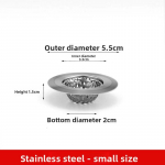 1 tk k&ouml;&ouml;givalamu filter roostevabast terasest v&otilde;rgust valamu kurn filter vannitoa valamu kurn &auml;ravooluava filtri p&uuml;&uuml;duri j&auml;&auml;tmeekraan 7cm Diameter