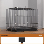 Eriti suur k&uuml;&uuml;liku ja merisea puur tualetiga - Ruumikas koduloomadele Black 35# (34.5*25.5*33cm) with Tray