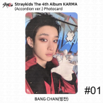 Stray Kids 4. album Karma L&otilde;&otilde;tspilliversioon Ametlik fotokaart Bangchan (Accordion ver)