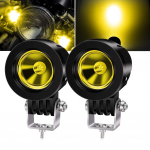 X-STYLE Mootorratta LED udutuli, Kollane, 10 W, LED t&ouml;&ouml;valgusti, Kitsa nurgaga t&uuml;&uuml;p, 10W Narrow Angle - Yellow kollane