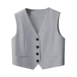 Naiste vest Vest Vintage varrukateta kleit vabaaja n&ouml;&ouml;biga &uuml;likond V-kaelusega smokingu vest igap&auml;evaseks kandmiseks kontoris Tutvumis t&auml;nav S