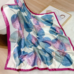 Uus naiste sall Bandana peapael Lilled Vintage luksuslik suvine rannav&auml;ljak siidist taskur&auml;tik Bohemia t&uuml;drukute aksessuaarid 90x90cm