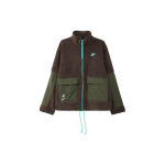 Nike Spliced Fabric Stand Collar Zip-Up Casual Sports Jacket Meeste Jakid Baroque-Brown FV4022-237 M