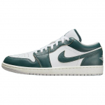 Air Jordan 1 Low SE Oks&uuml;deeritud rohelised meeste tossud, valge puri FQ7687-300 45