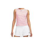 Nike court Dri-Fit Maria triibulise logoga tennise tanktop naistele Valge Punane CI9371-101 XL