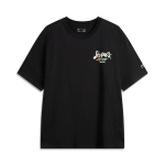 Li Ning Spordielustiili Seeria High Street Ameerika Vintage Vabaaja J&auml;&auml;siid Mugav Mitmek&uuml;lgne Suvine L&uuml;hikese Varrukaga T-s&auml;rk AHSV263-6 L