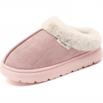 M&auml;luvahuga h&auml;gused sussid naistele, platvorm EVA tald, soe kunstkarusnahast voodriga seemisnahast l&uuml;hikesed poolsaapad Majasussid naistele libisemisvastased saapad 44-45 kohv