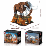 1310 tk Jurasic Semiskelton Mammuti ehitusklotsid Klassikalised muistsed loomamudelid Klotsid Lauakaunistused Poiste s&uuml;nnip&auml;evakingitused With Box