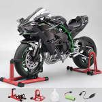 Suur 1:6 Kawasaki H2R Pihustusmetallist Valatud Mootorratta M&auml;nguasi K&auml;ivitatav D&uuml;naamiline Metallmudel Heli Valgus S&uuml;nnip&auml;evakingitus Hobi Kogumine must