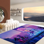 Kpop D-deemonik&uuml;tid P&otilde;randamatt Ristk&uuml;lik Libisemiskindel Kodu Pehme Vannimatt Esikuks Sise- V&auml;lismatt Tere Uksematt 50x80cm