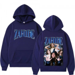 2025 Zahide Merch Kahepoolse Prindiga Hupparid Meestele Naistele Moodne Hip Hop Pullover Vabaaja Fliis &Uuml;le suuruse Vintage Esteetika S
