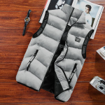 Suures suuruses mood meeste jope varrukateta vest S&uuml;gistermilised pehmed vestid vabaaja mantlid Meeste puuvillane meeste vest Meeste paks vest 8XL 8XL