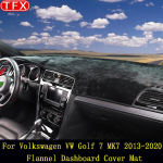 Flanellist auto armatuurlaua kate autole Volkswagen Vw Golf 7 Mk7 Golf 2013- Golf7 Dash Mat Armatuurlaud vaip Anti-UV Auto Left rudder LHD