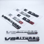 3D l&auml;ikivmust t&auml;hed E43 E53 E63 E63S V8 Biturbo 4matic ABS embleem Mercedes Benz AMG auto poritiiba pakiruumi W212 W213 kleebis E43 matt must v&auml;rv
