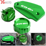 Kawasaki ER6N ER-6N 2009-2016 Tarvikud Mootorratta Tagumised Eesmised Piduri&otilde;li Mahuti Katted ja &Otilde;lifiltri Korgi Kaitsja 1 Engine Plug Black