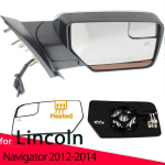 Vasak parem k&uuml;ljepeegli klaas soojendusega juhi k&otilde;rvalistuja pool Lincoln Navigator 12-14 Tarvikud CL1Z17K707A CL1Z17K707C 1pc Left gray
