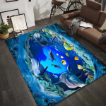 3D Veealune Maailm Delfiinivaip Libisemisvastane Vaipmati Elutoa Kodukaunistuseks Vaibad Elutuppa Magamistoa Kaunistuseks 80x120cm