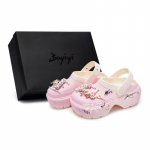 Crocs Igloo 811 Tootmine Daisy Dream Eriline Kingakarp Mini Daisy Klounid Unisex Valge Roosa 38-39