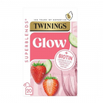Twinings Superblends Glow Maasikas ja kurk rohelise teega ja aloe veraga, 40 g