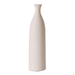 Ceramic Vase Flower Decoration Table office and home Housewarming Gift Beige L white