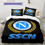 S.S.C. Napoli mustriga voodipesu, Tekikomplekt Tekikott Padjap&uuml;&uuml;r Kodu S&uuml;nnip&auml;evakingitus (1 * tekikott + 2 * padjap&uuml;&uuml;ri, ilma s&uuml;damikuta) 135x200cm