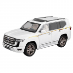 1/18 Toyota Land Cruiser LC300 ZX Maastur Sulamist Autoplaat Die-cast Metallist Maastikuautod Autoplaat Heli Valgus Laste M&auml;nguasjad Kingitus valge