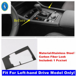 Roostevabast terasest Automaatne Keskjuhtimise K&auml;igukangi Kasti Veetopsi Paneeli Lisatarvikud Kate Sisekate Sobib Mazda 3 - Carbon Fiber Look