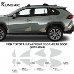 for Toyota Rav4 -2024 Car Door Triangle Protective Film PPF TPU Refit Door Sills Sticker Transparent 8.5mil Precut front rear film