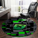 Minecraft Creeper, Pikselkunst Toolimatt &Uuml;mar Vaip Kontorivaip, Masinpestav, Libisemisvastane, Sobib Elutubadesse, Magamistubadesse 120cm