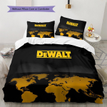 Dewalt t&ouml;&ouml;riistamuster Voodipesu Tekikott Tekikott Padjap&uuml;&uuml;r Kodu kaunistus Kingitus (1 * tekikott + 2 * padjap&uuml;&uuml;ri, ilma s&uuml;damikuta) 135x200cm white