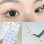 denivyse - Bottom False Eyelashes W41 - 1 Box - 5 Pairs - Black - One Size
