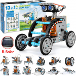 13-&uuml;hes p&auml;ikeseroboti komplektid DIY kokkupanekuks Teaduskatsete komplektid STEM haridusm&auml;nguasjad lastele vanuses 8+ P&auml;ikeseenergial t&ouml;&ouml;tav robotikomplekt