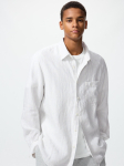 Uniqlo Premium Linane S&auml;rk Triibuline B 01 OFF WHITE/UNISEX M gray