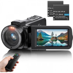 BAZARLAND30.Cam&eacute;scope 3.0'' Vid&eacute;o FHD 1080P 36MP 30FPS Youtube Vlogging Cam&eacute;ra de Nuit IR Zoom Num&eacute;rique 16X 270&deg; IPS &eacute;cran Rotatif must