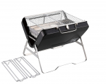 Captain Stag BBQ ja tulelaua pealauagrill tulegrilli ja 2 CS Black Label UG-77 pliidiga, grill, auk, 4-&uuml;hes V-kujulised kolmjalad, lai, must,