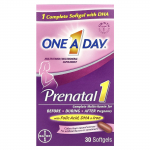 One-A-Day, Raseduse 1 koos foolhappega, DHA ja rauaga, multivitamiini/multimineraalide toidulisand, 30 pehmet kapslit