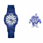CASIO Meeste Vedelkristall/Analoog Kahekordse N&auml;idikuga Seeria Sinine Kell GA-2100BWP-2APFQ Doll gift box
