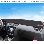 For &Scaron;KODA Octavia 2015- Car Dashboard Avoid light Pad trument Platform Desk Cover Mats Carpets Accessories A